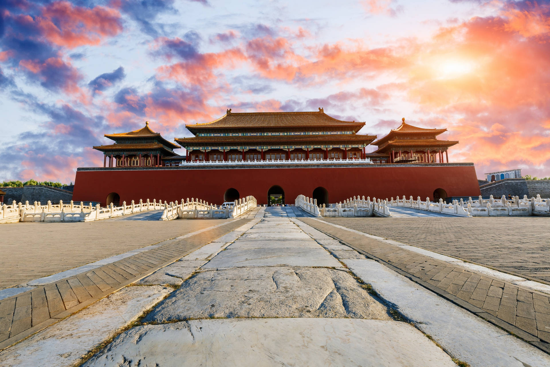Forbidden City at Sunset, Beijing, China