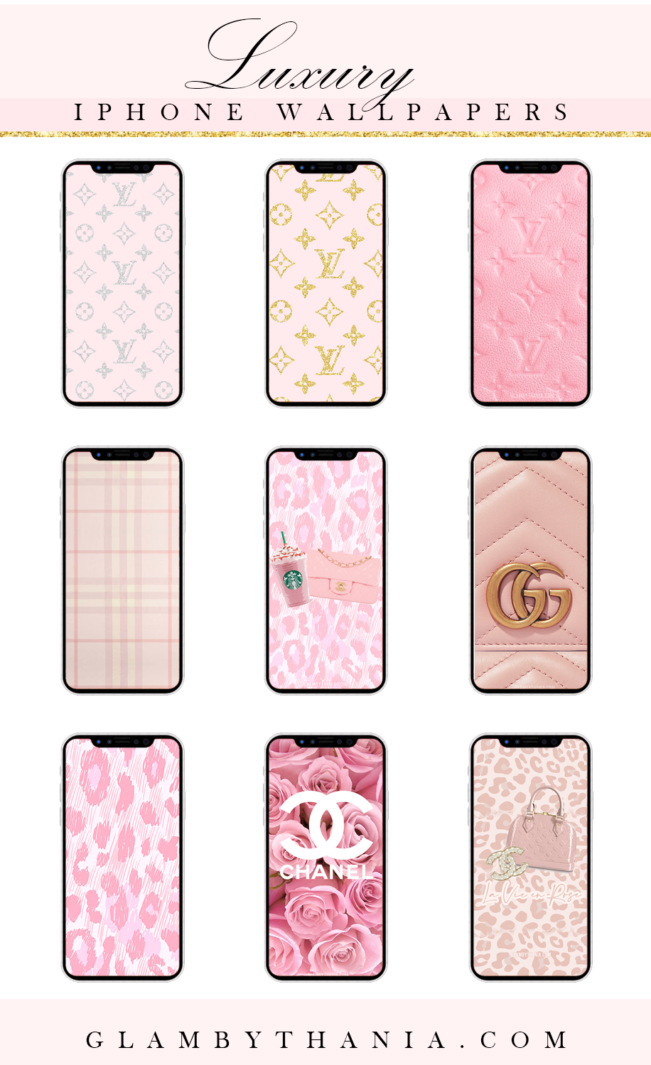 Pink Girly Luxury iPhone Wallpaper