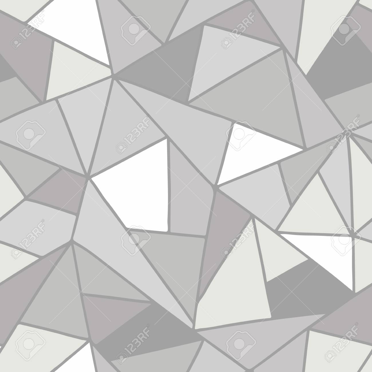 Seamless Vector Pattern Lined Asymmetric Geometric Background
