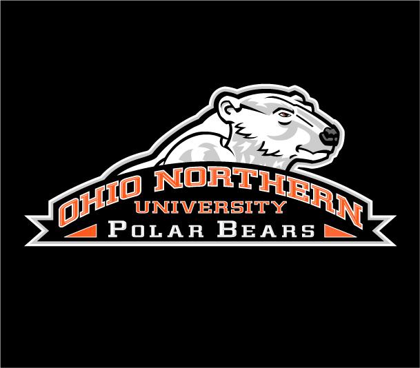 Onu Polar Bears Banner Black Background Ohio Northern University