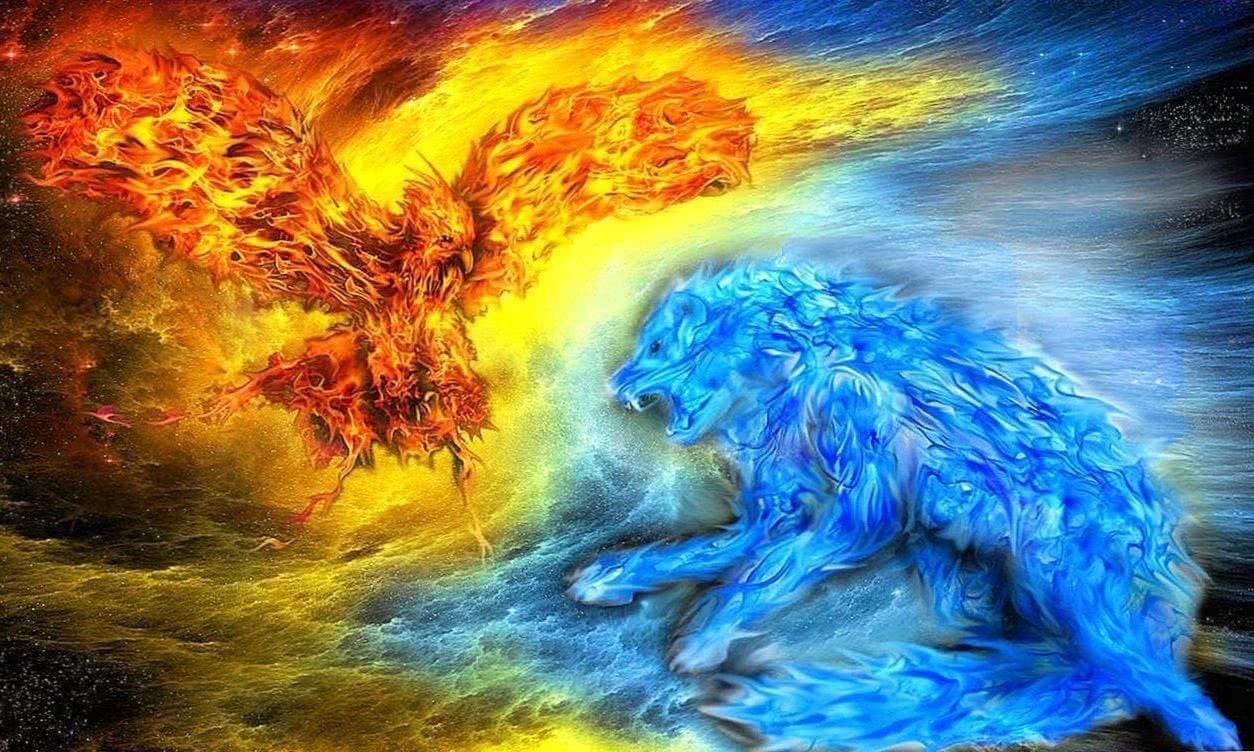 Fire And Water Wallpaper