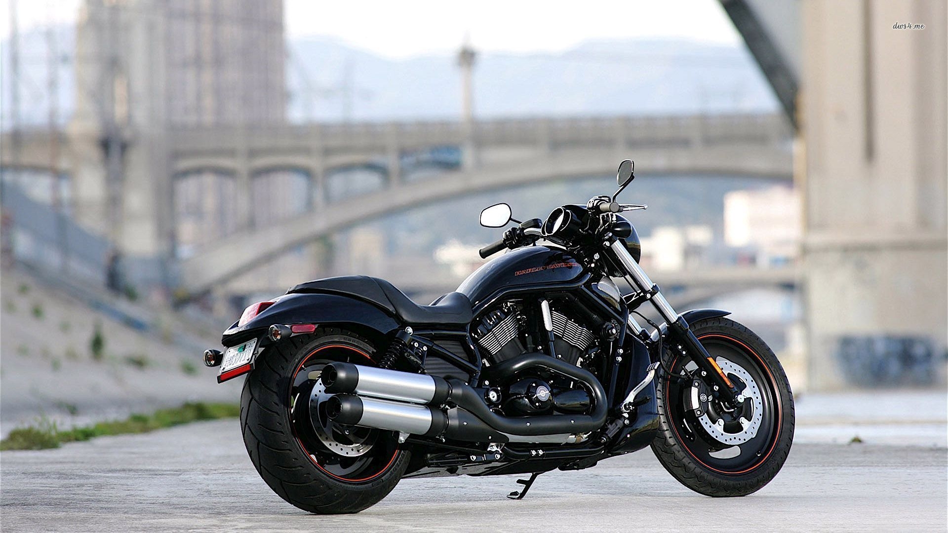 Harley Davidson Bike On Road HD Desktop Wallpaper