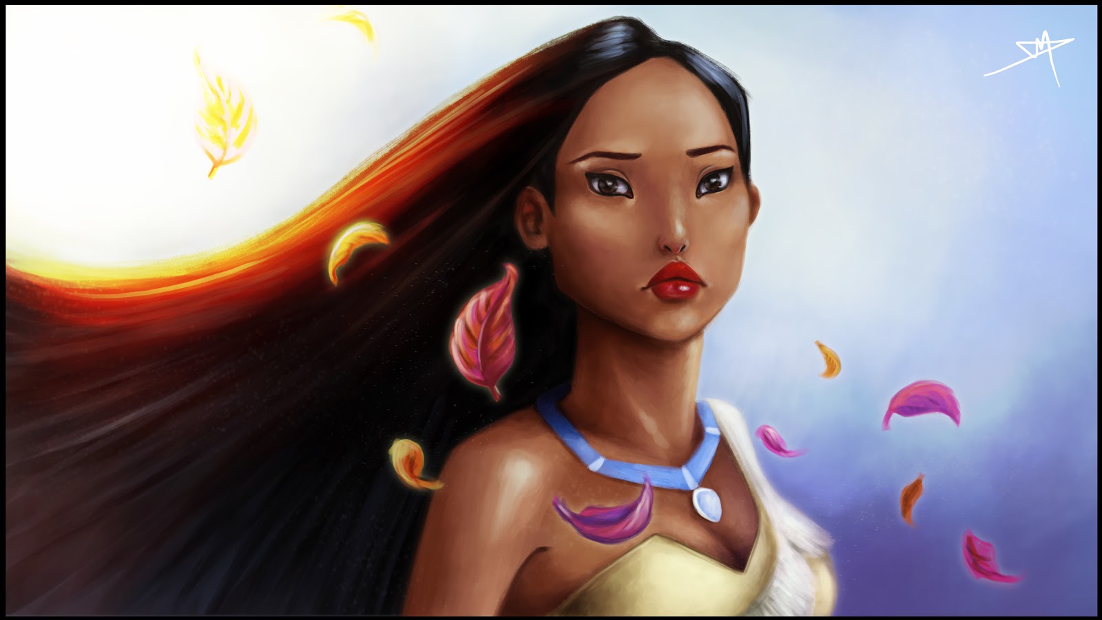 Pocahontas HD Background For iPad Air Cartoons Wallpaper