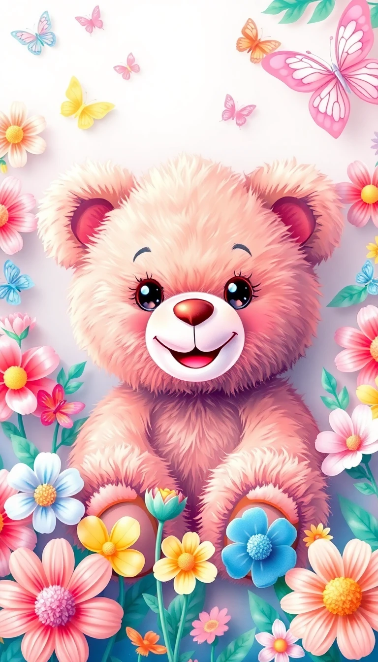 Cute Teddy Bears Wallpaper