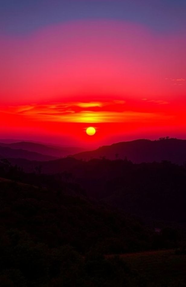 Red Nature Wallpaper