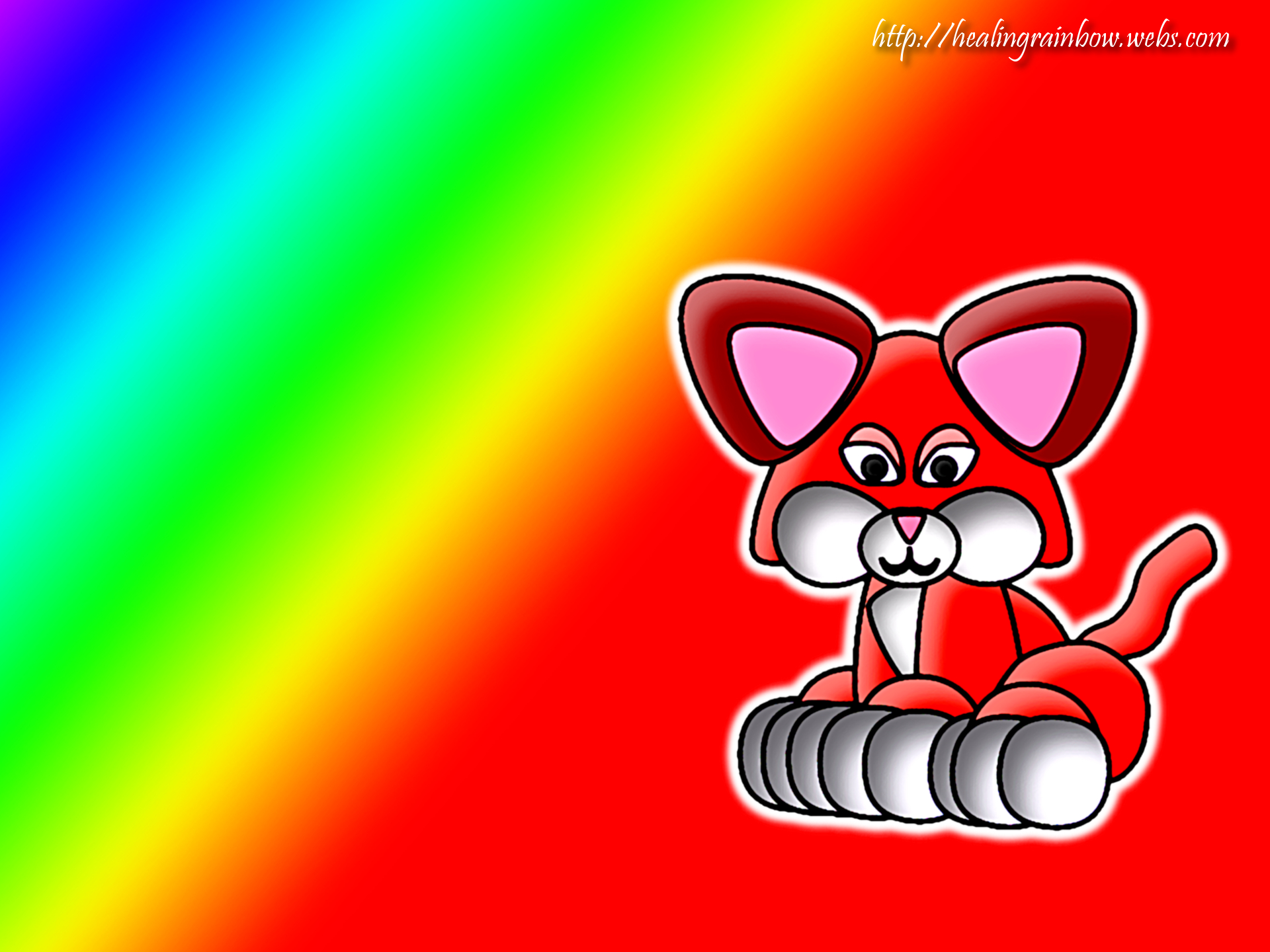 Super Cute Red Kitty Desktop Pc And Mac Wallpaper
