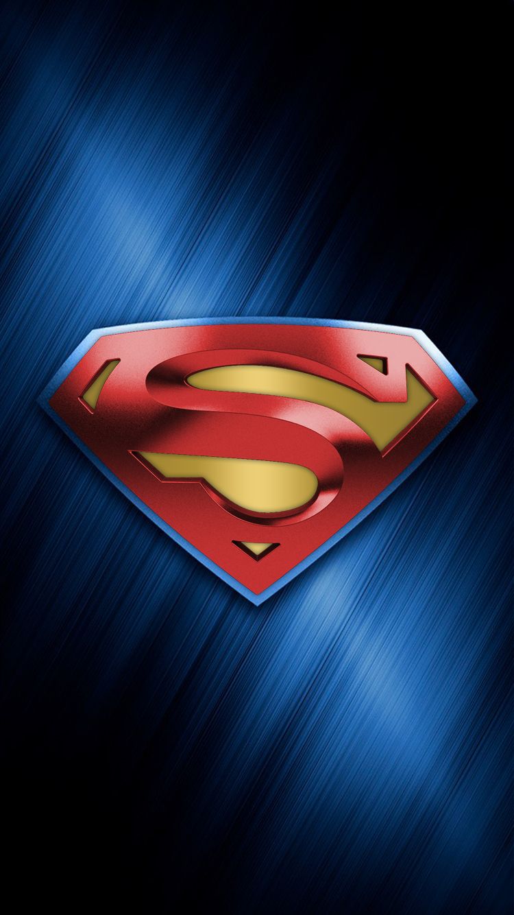 Superman iPhone Plus Wallpaper Logo Sf