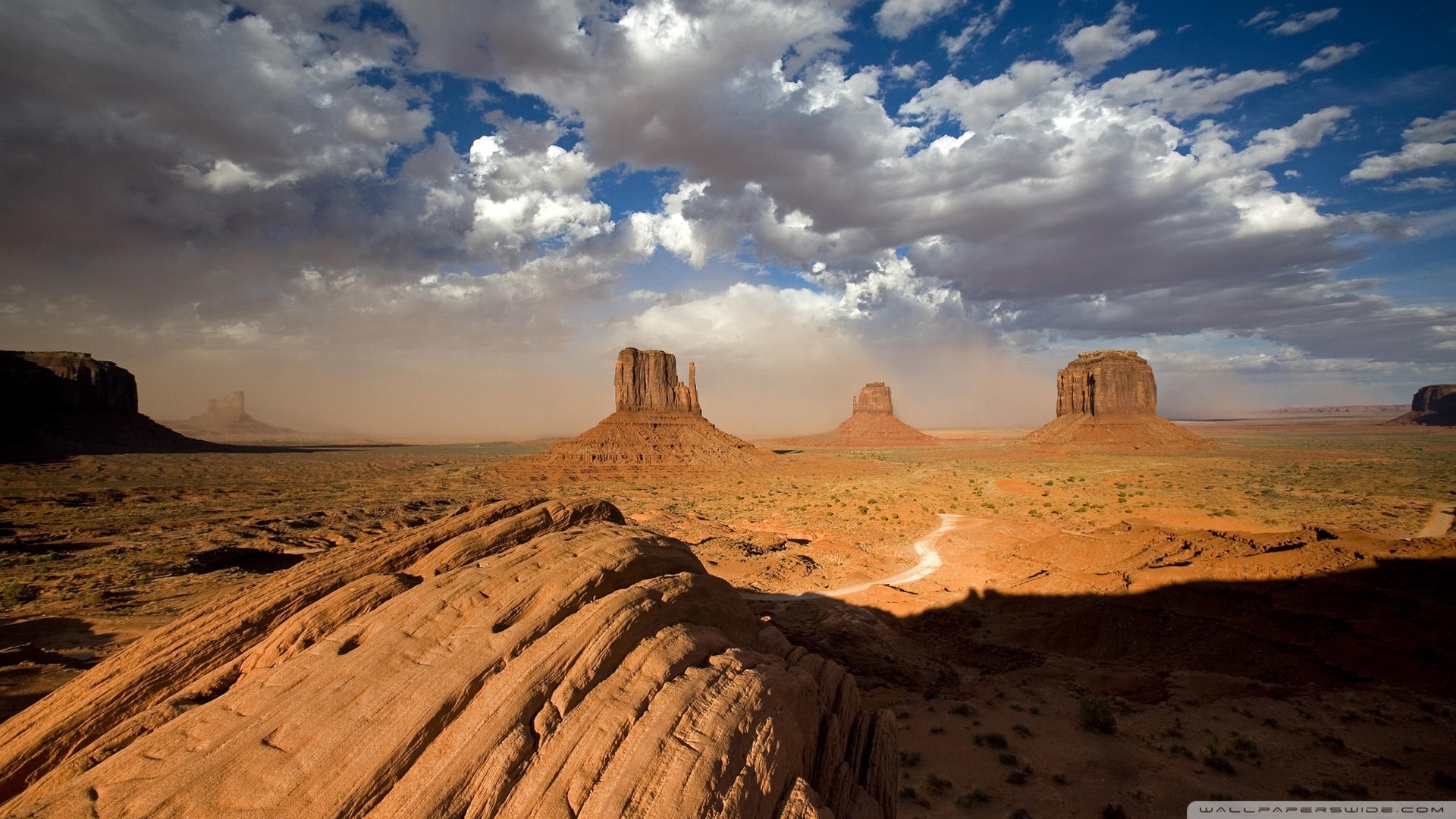  Valley Utah Wallpaper 1920x1080 Sandstorm In Monument Valley Utah 1920x1080
