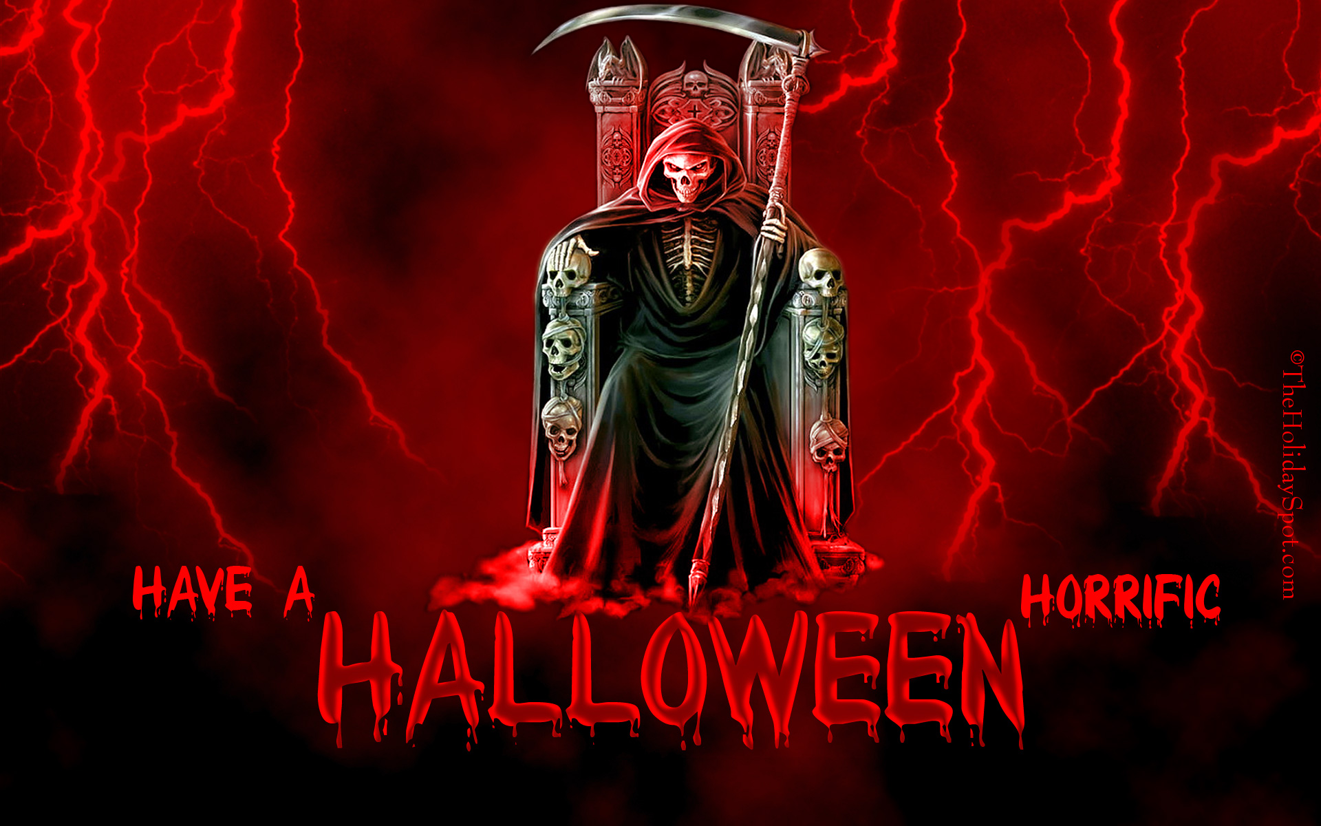 Happy Halloween Ghost Horror HD Wallpaper Stylish