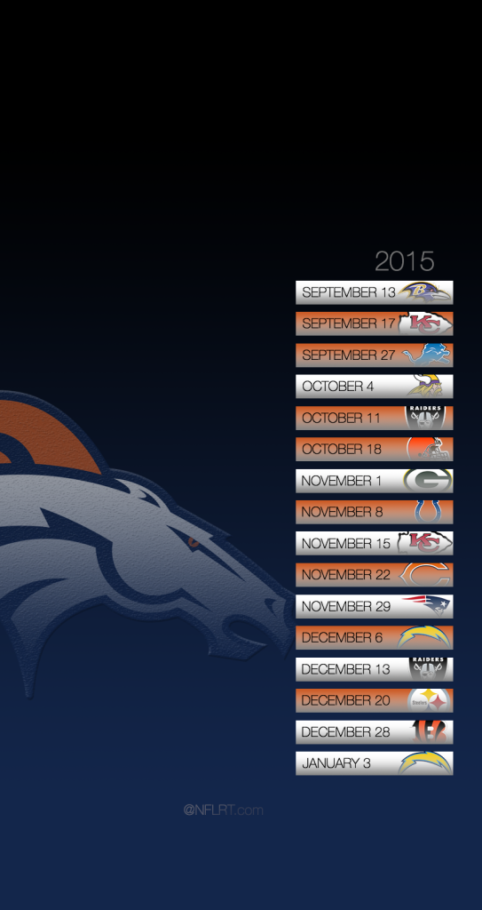 Broncos Schedule