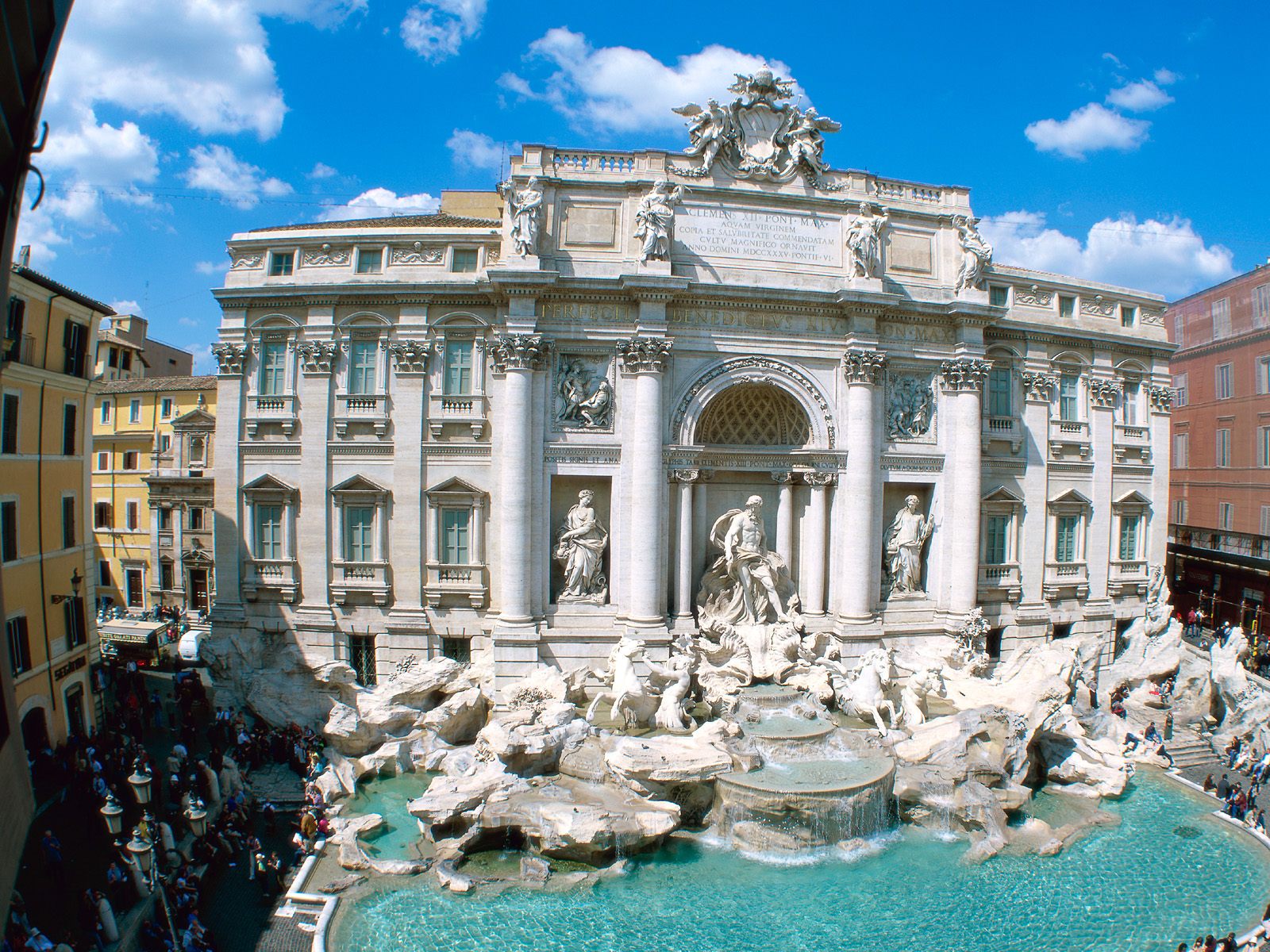 Trevi Fountain Rome Italy Wallpaper HD