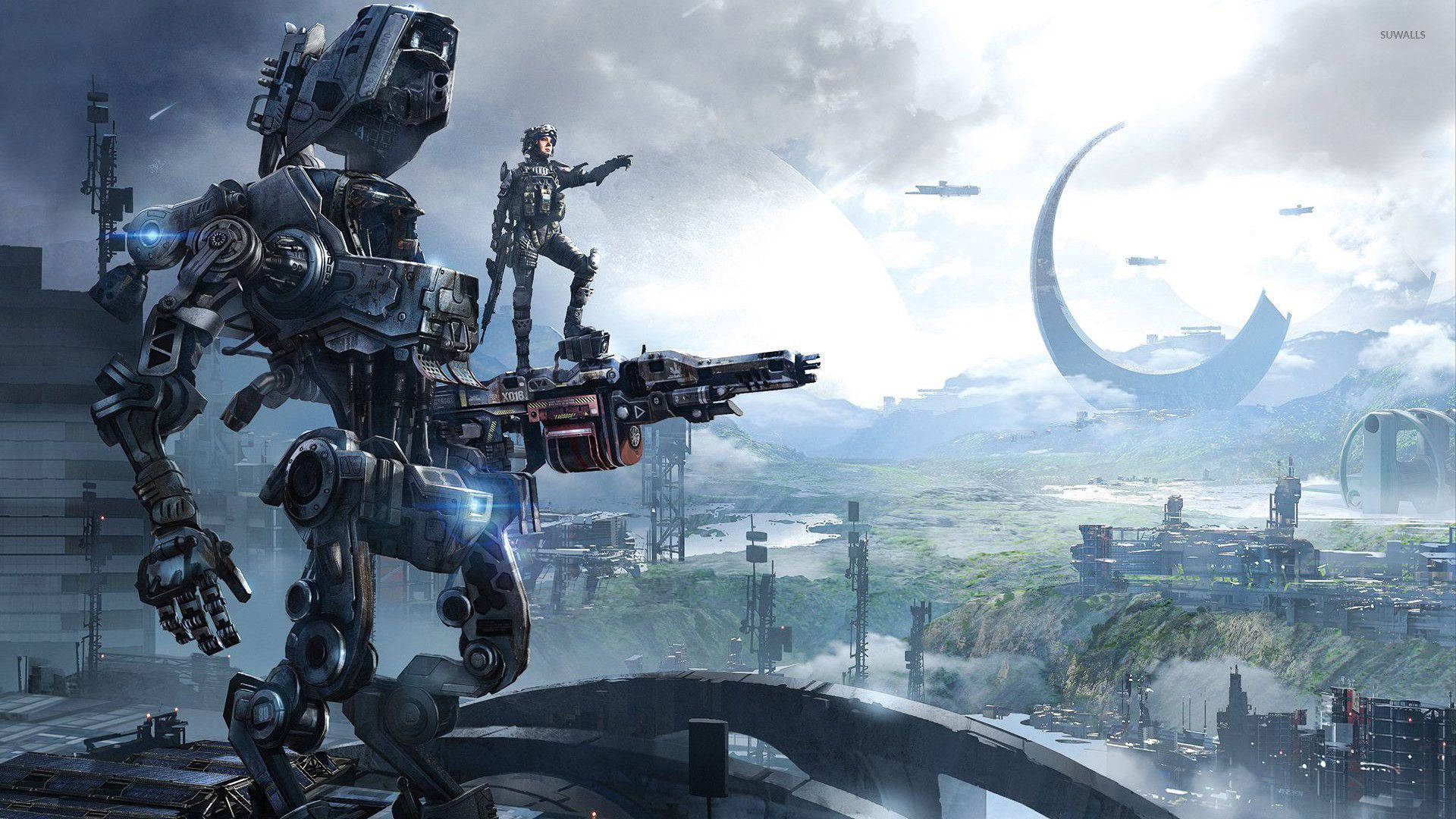 Explore The Mysterious Science Fiction World Of Titanfall Wallpaper