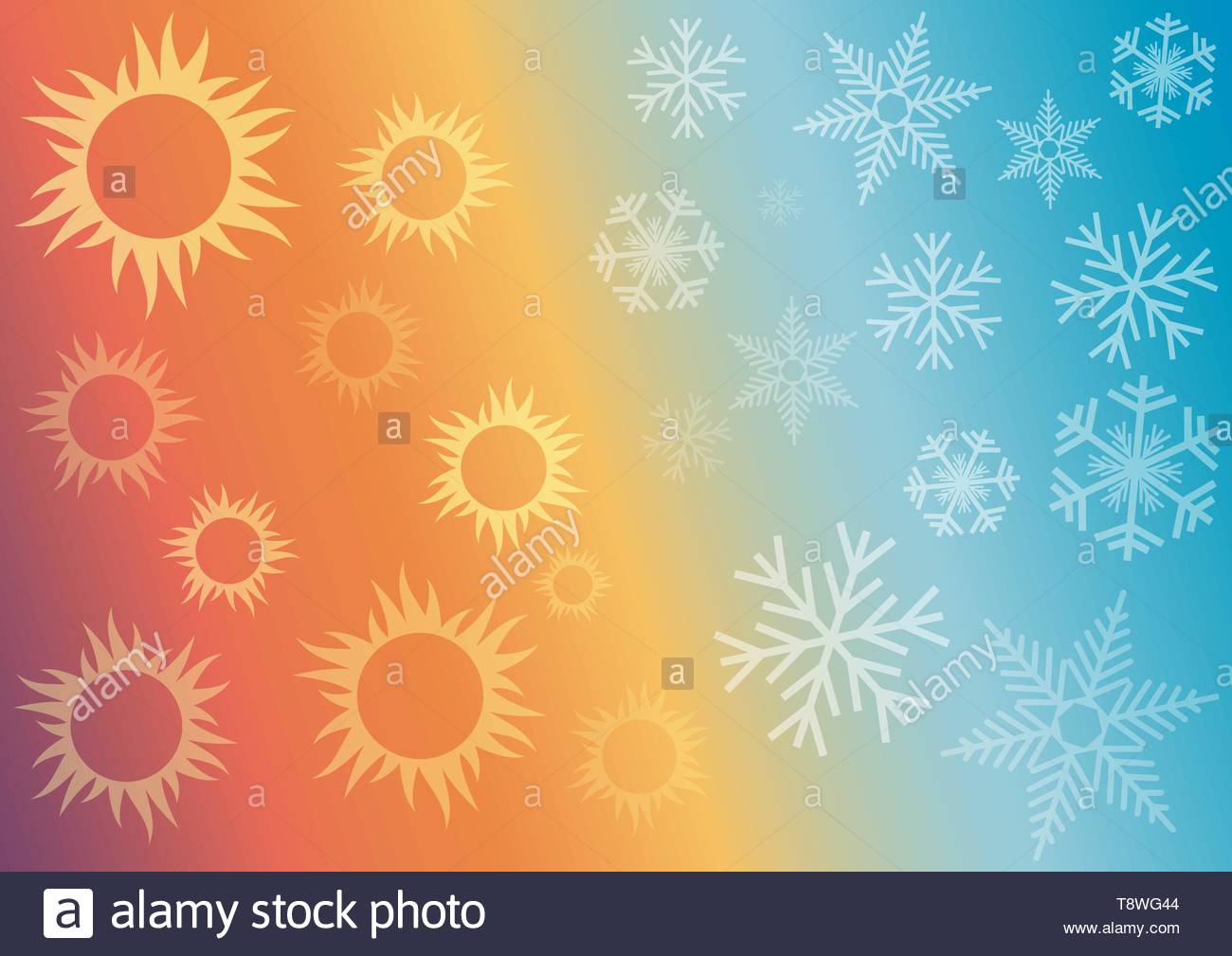 Vector Abstract Background Domestic Heating And Cooling Stock