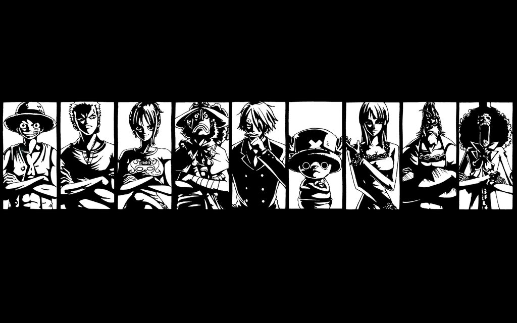 One Piece Wallpaper Black And White