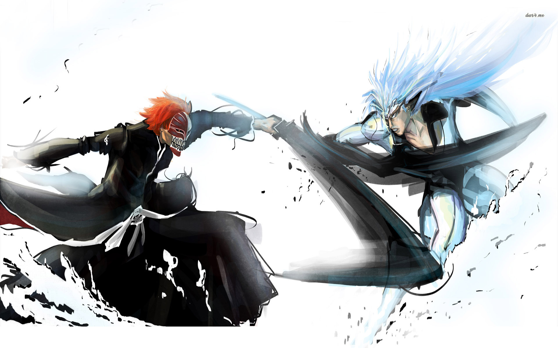 Grimmjow Jaegerjaquez Ichigo Kurosaki Anime Bleach HD Wallpaper