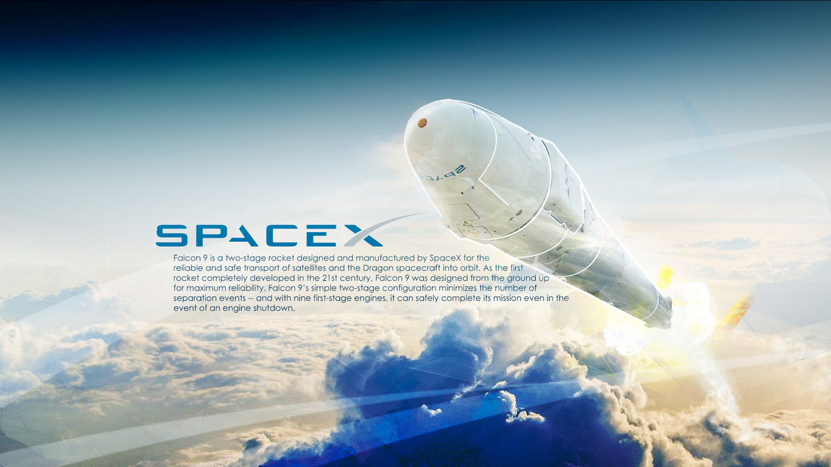 Falcon Wallpaper Elon Sky Blue Rocket Thrust Torque