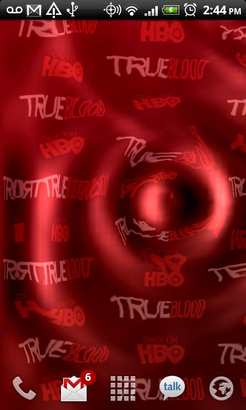 phone is the true blood animated wallpaper touch the surface or shake