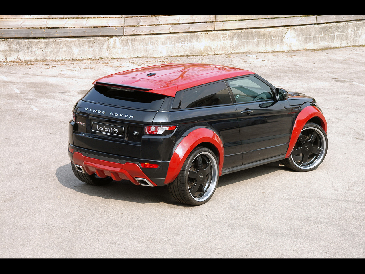 Range Rover Evoque Horus Red Rear And Side Wallpaper