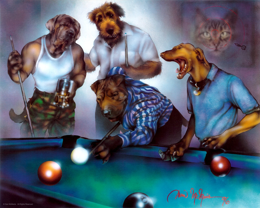 Dogs Playing Poker Wallpaper Pool By