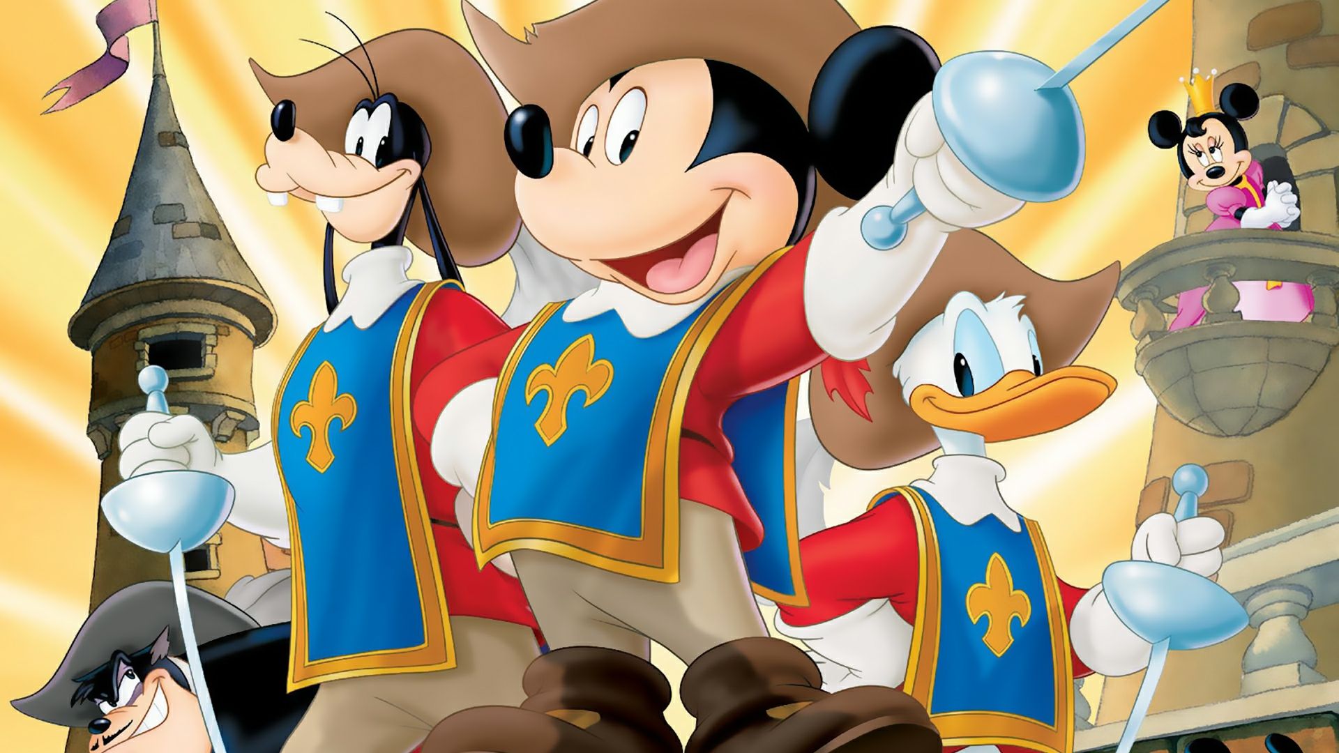 Mickey Donald Goofy The Three Musketeers Wallpaper