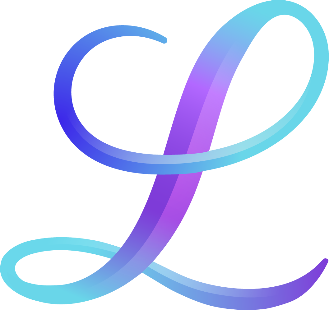 Purple Cursive Letter L Wallpaper