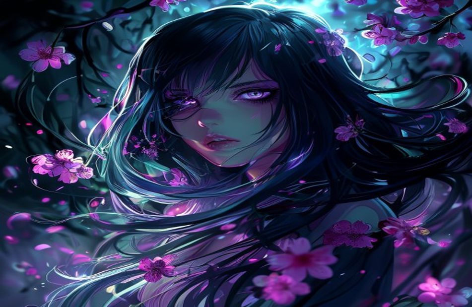 Dark Anime Girl Wallpaper