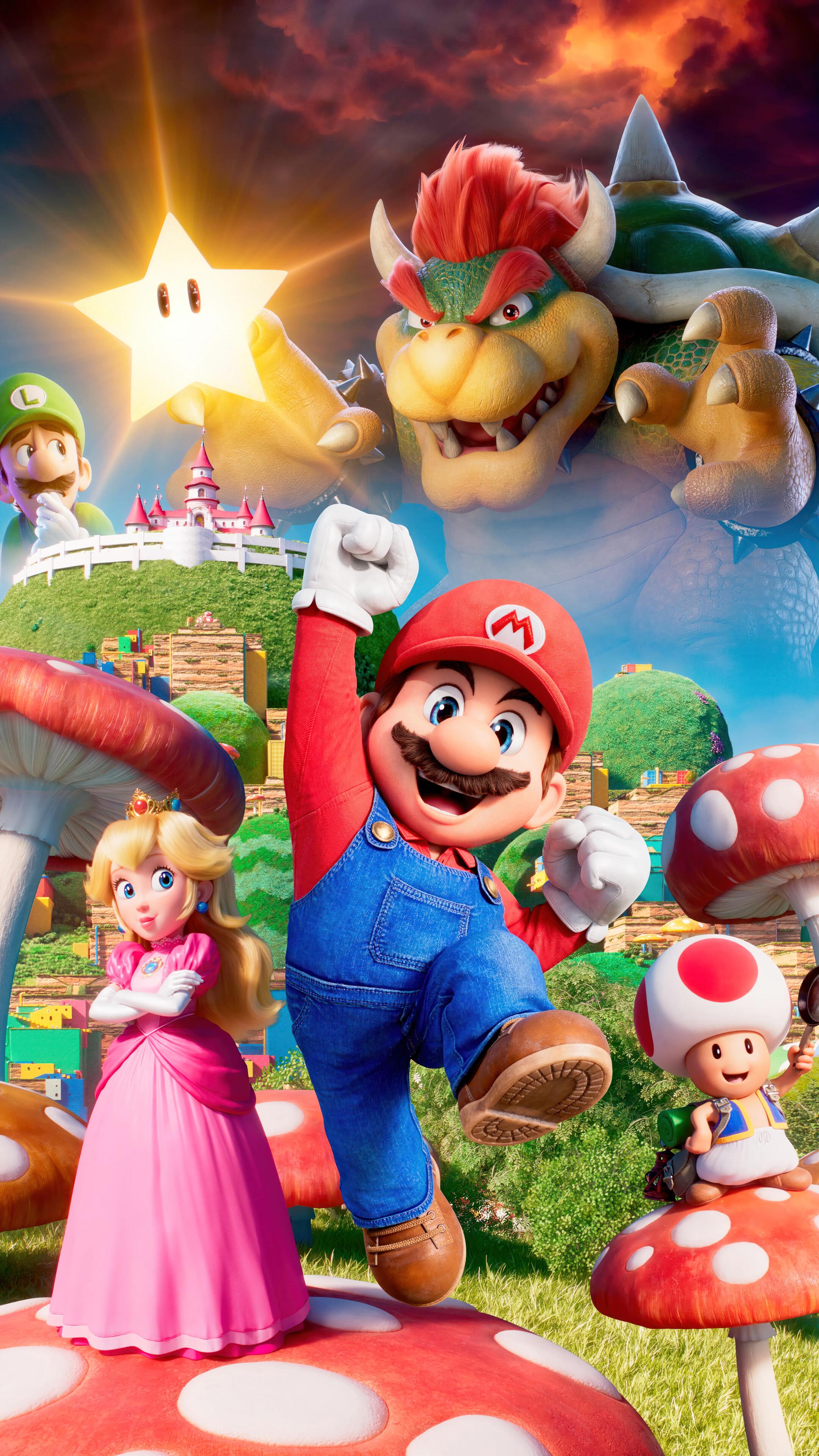 Super Mario Bros Movie Poster 4K Wallpaper iPhone HD Phone 7441j