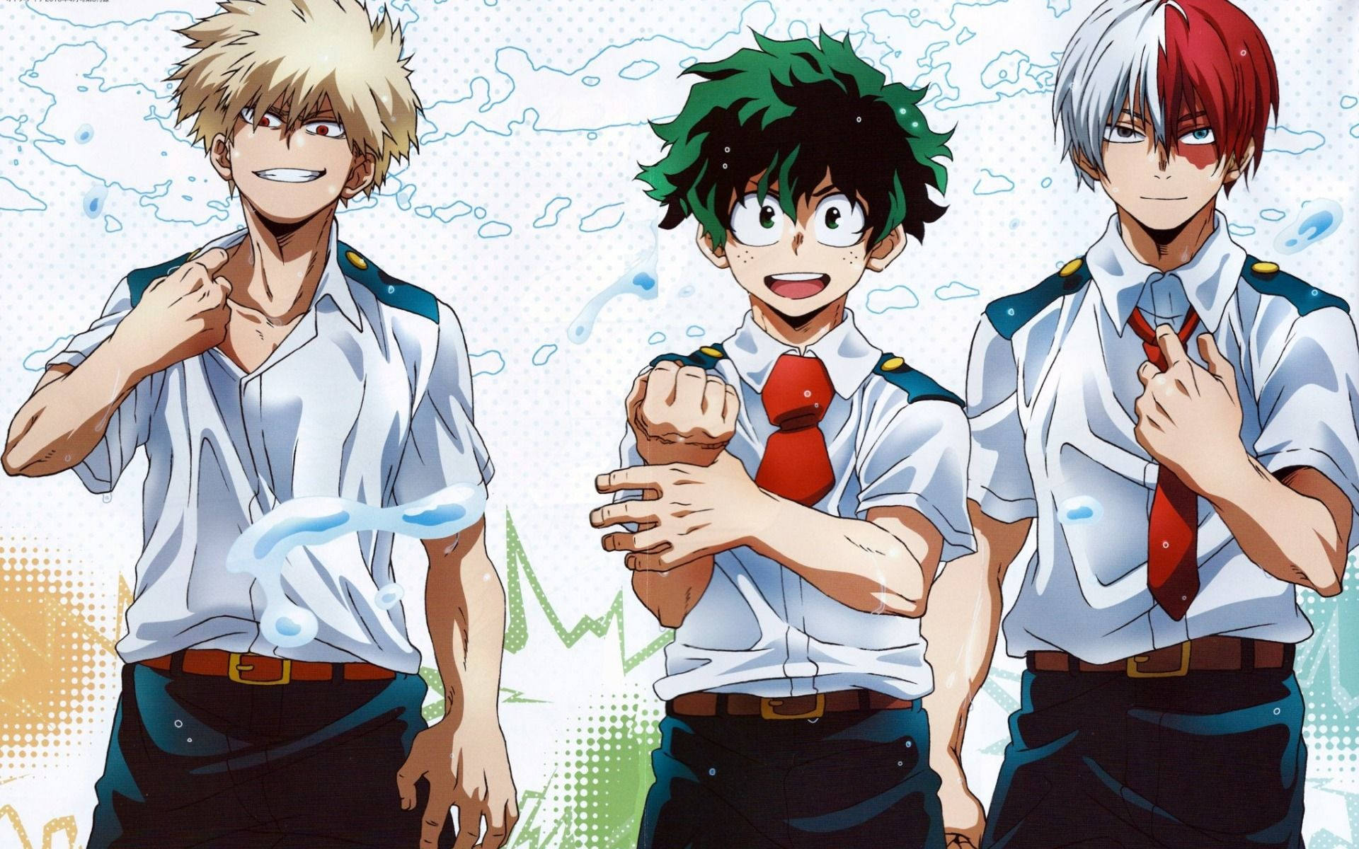 Deku X Todoroki Bakugou Wallpaper