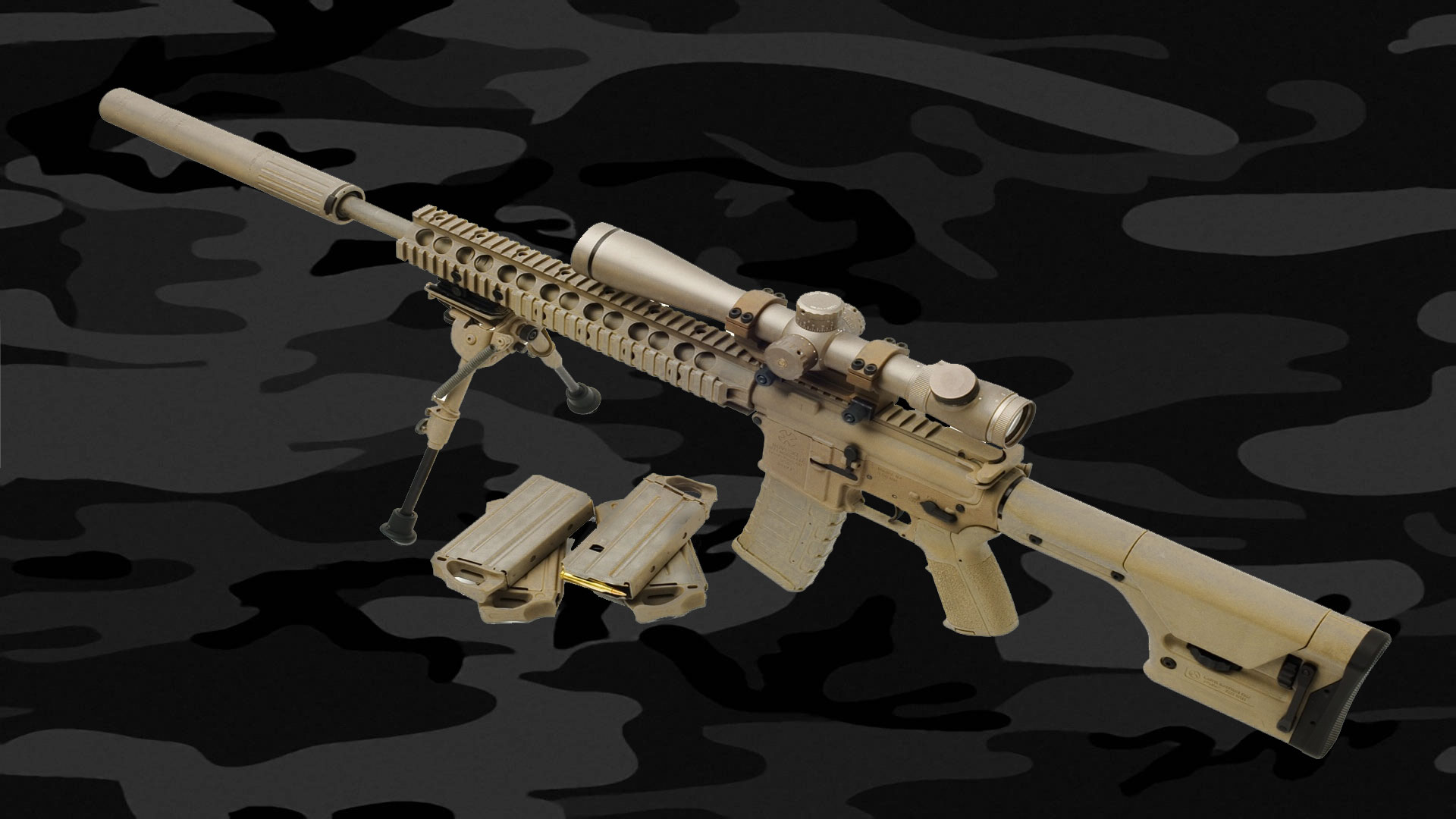 M4a1 Weapon Gun Military Rifle Police Ammo D Wallpaper