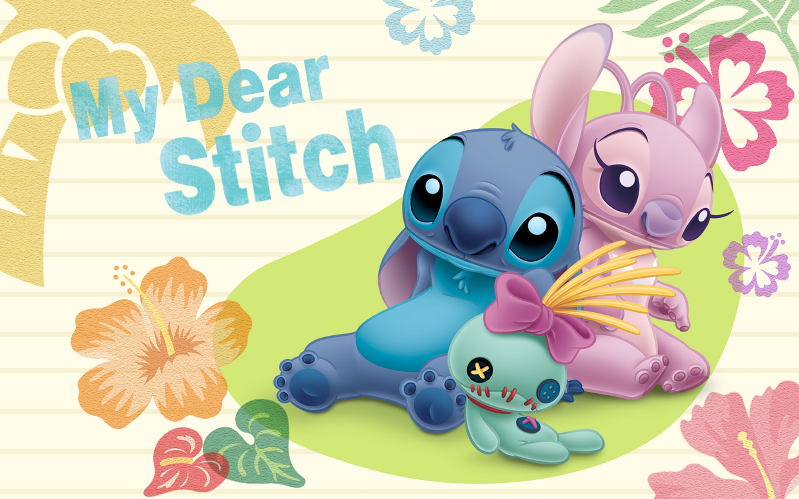 WallSE Disney Stitch and Girlfriend 2560x1600