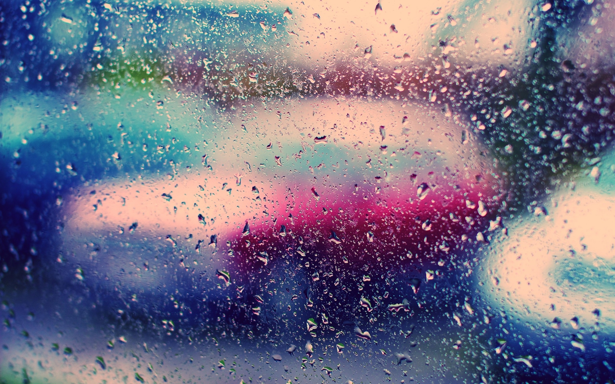 Rain On Window Wallpaper Stock Photos