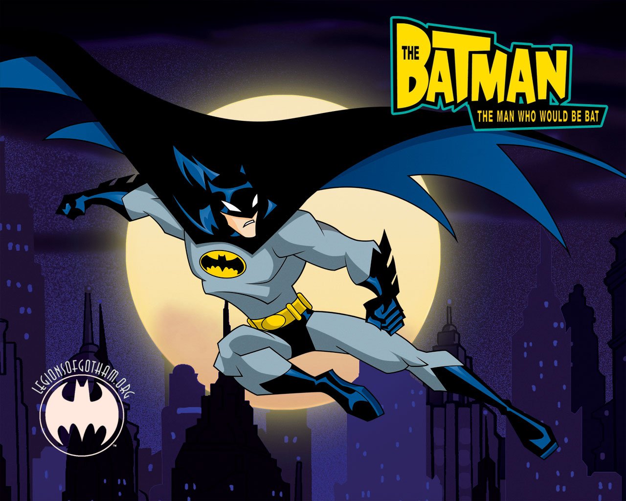 Batman Cartoon Wallpaper   Batman Animated Wallpaper   Justice League