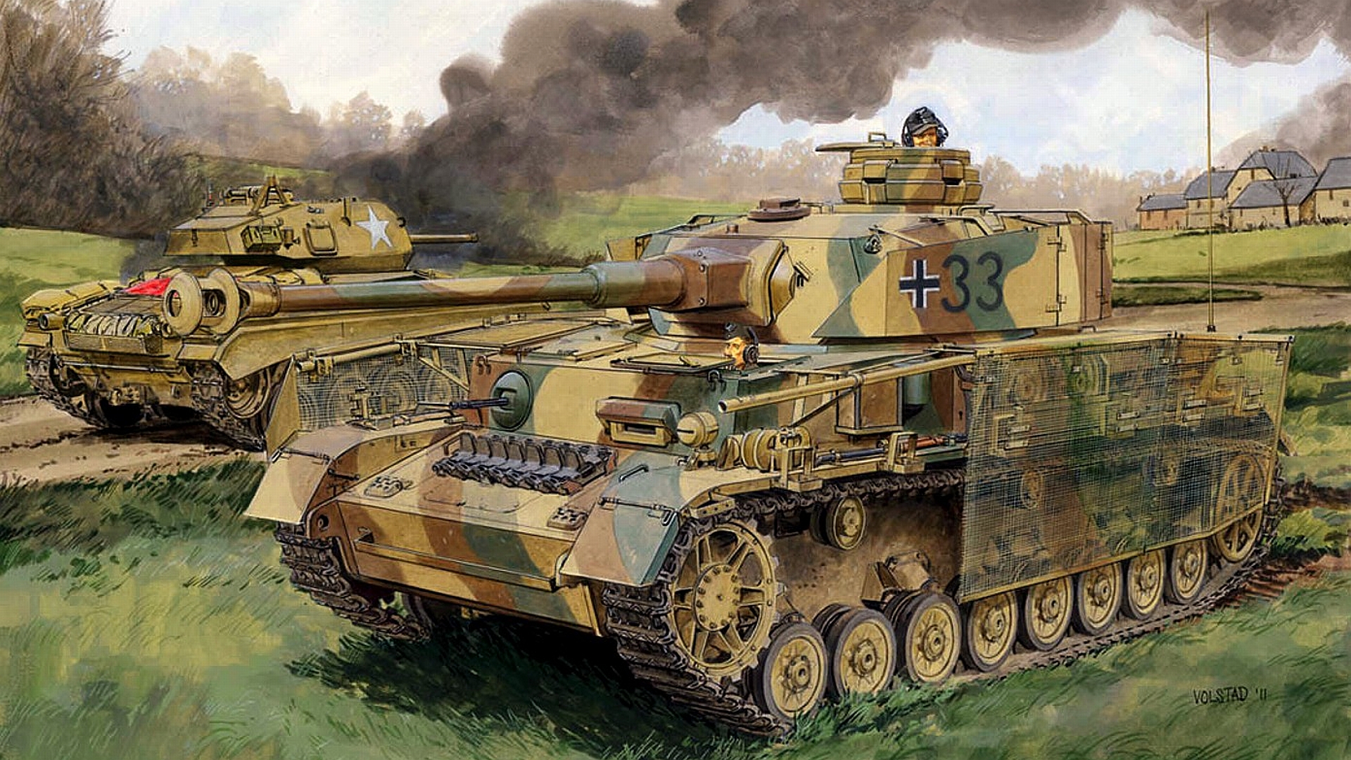 Sherman Tank Wallpaper Military