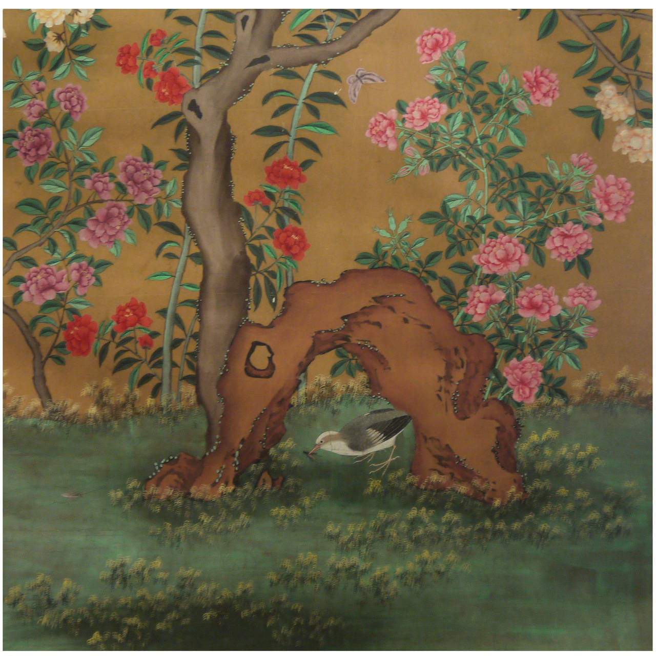 Antique Chinese Wallpaper Section For Sale At 1stdibs
