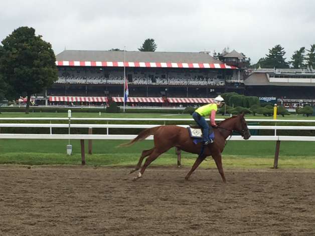 It Was Cloudy At Saratoga Race Course On Sunday Morning But A Little