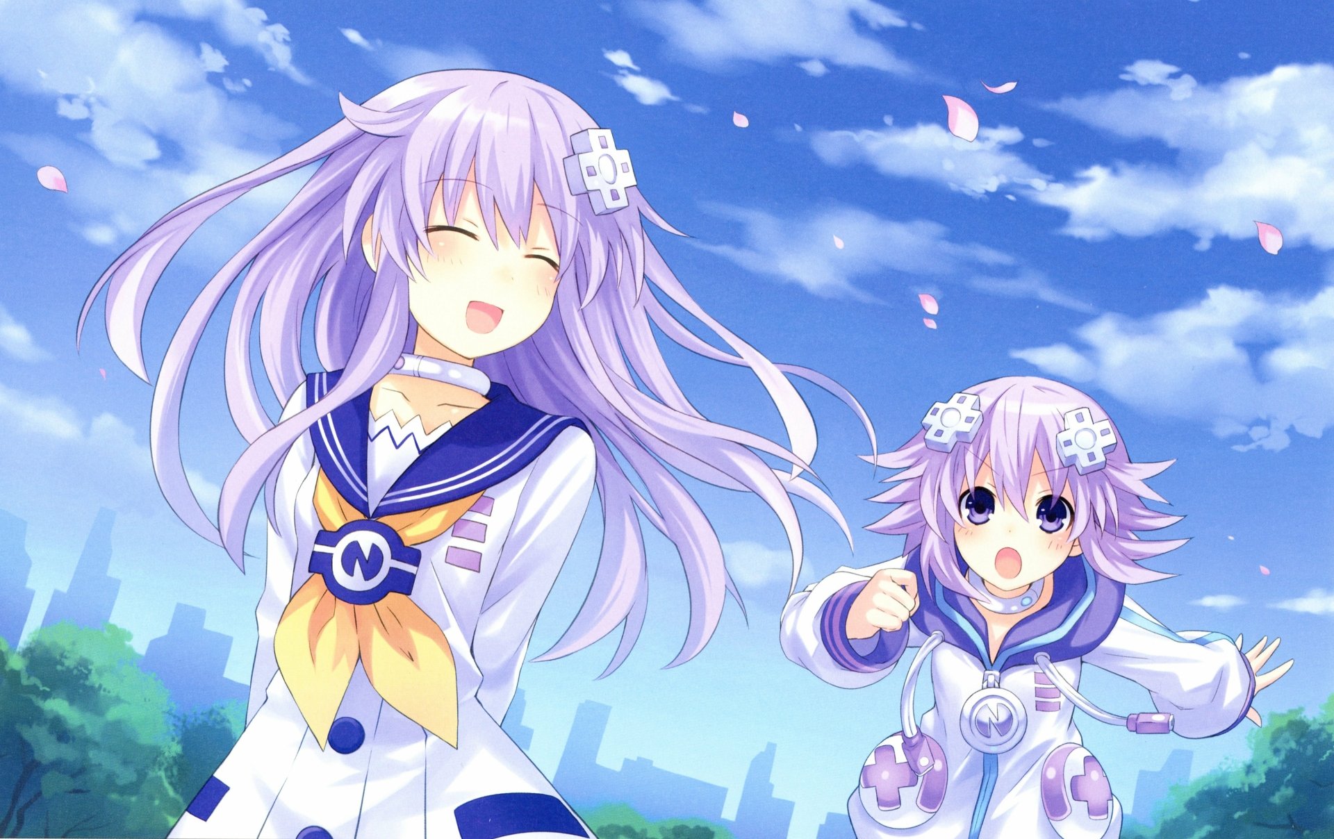 Neptune Nepgear Hyperdimension Wallpaper