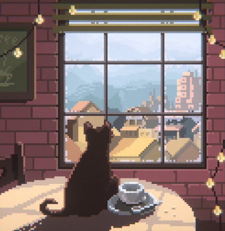 Octavi Navarro On Cat Cafe A New Pixel Art Series
