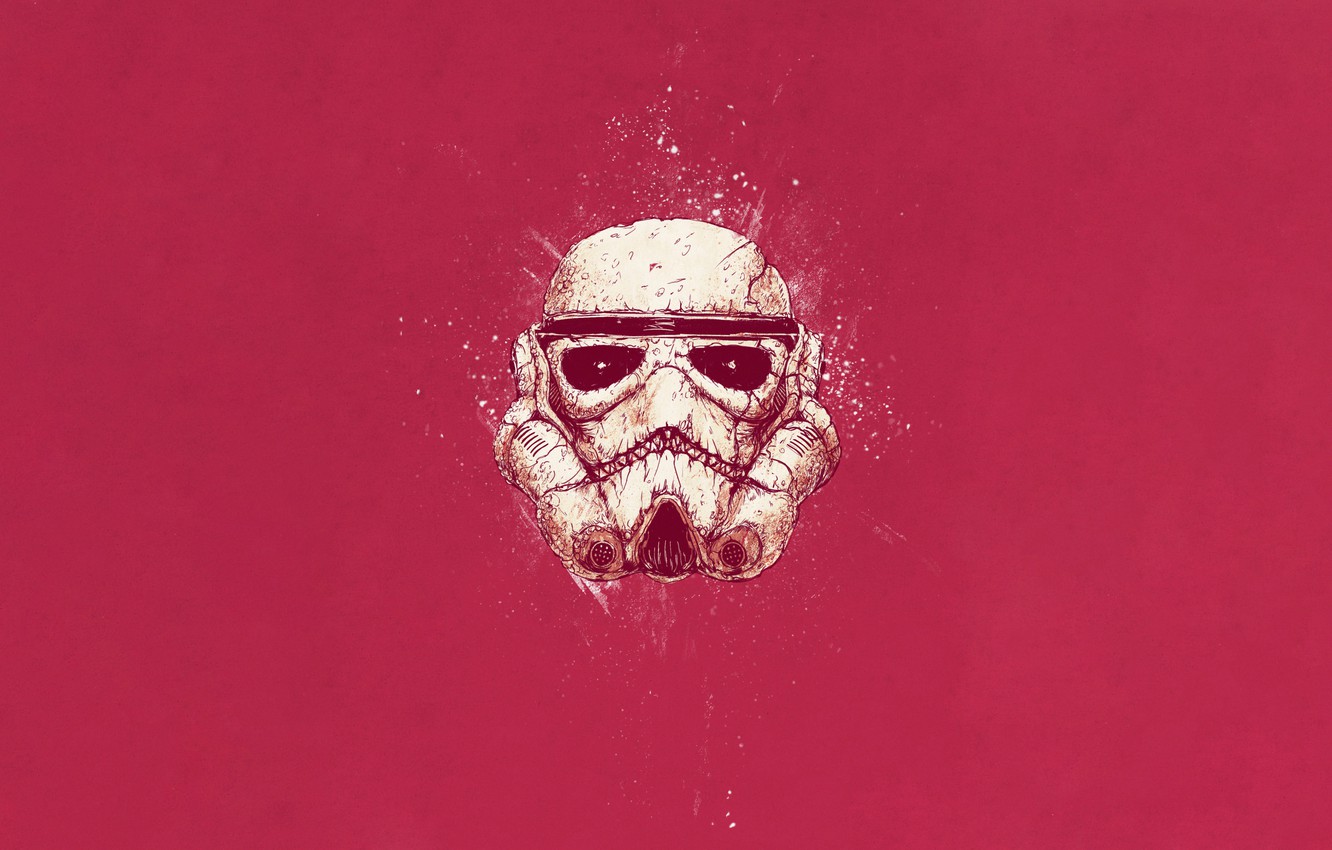 Wallpaper Color Minimalism Star Wars Style Helmet Background