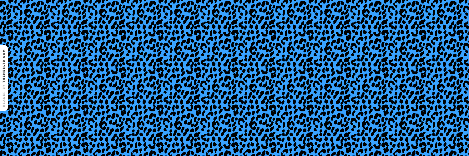 Electric Blue Leopard Print Header   Animal Print Wallpapers
