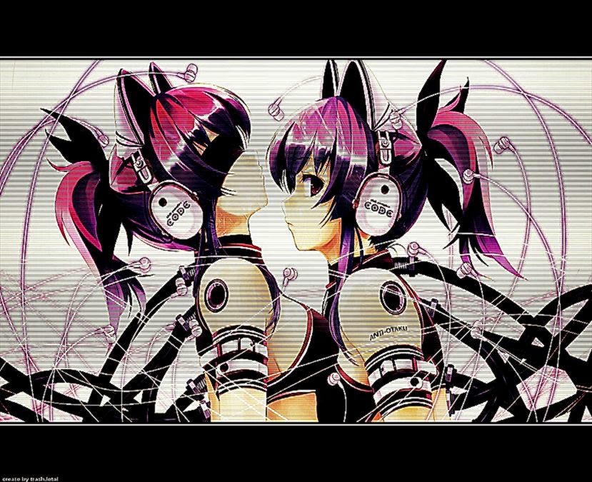 Headphones Girl Anime Wallpaper HD Desktop Background