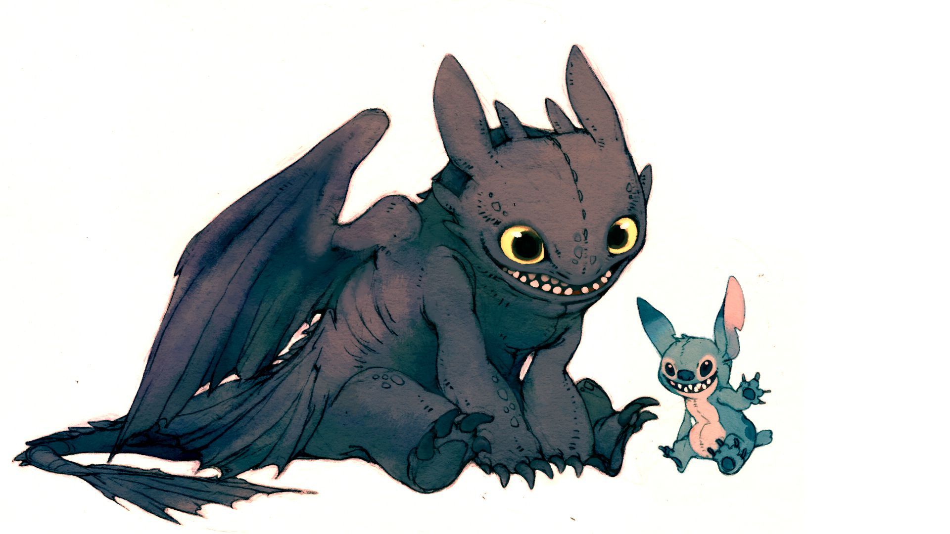 Toothless and Lilo Wallpaper 9431