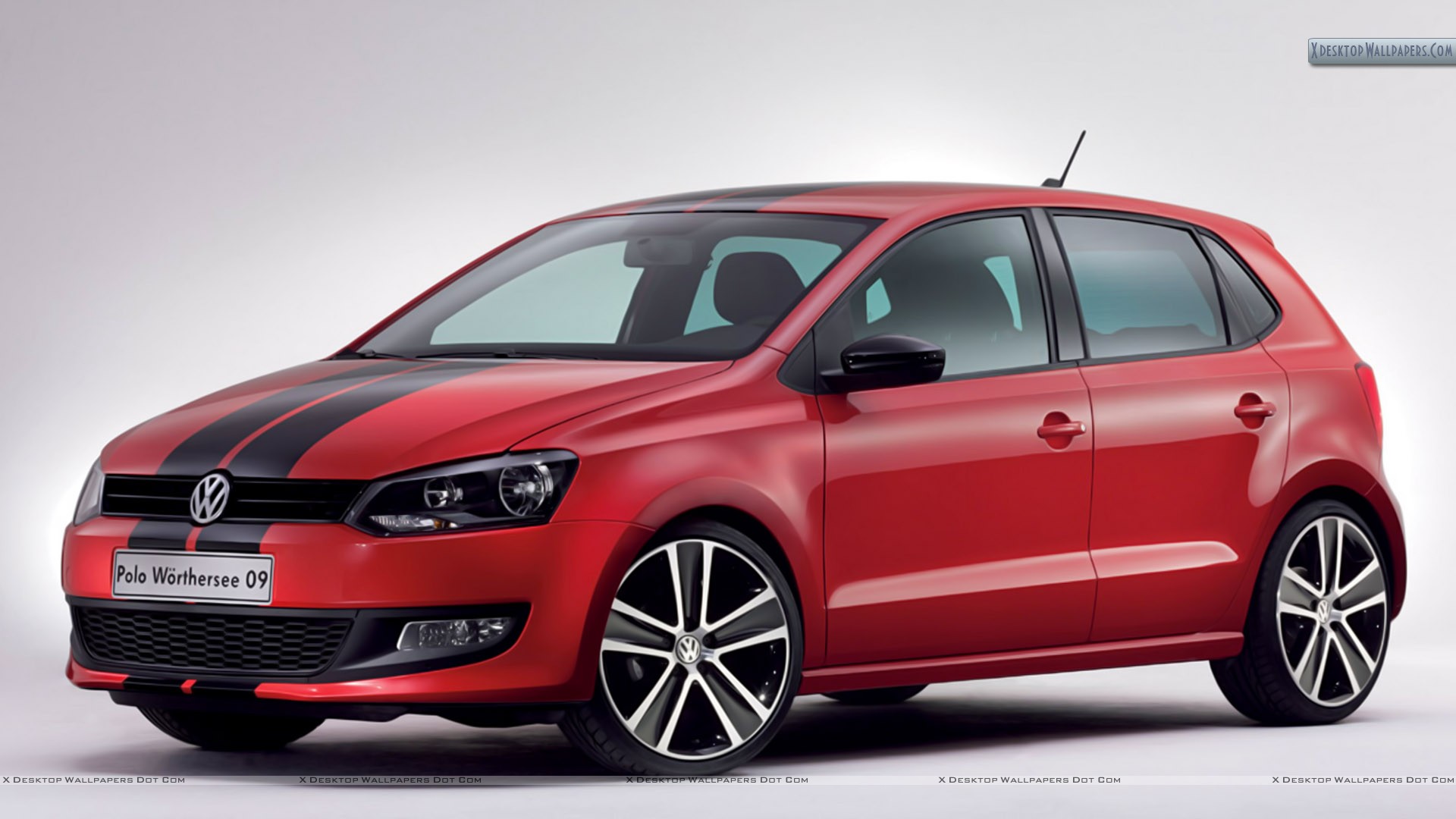 Polo Worthersee Concept Red Car Black Stripes Wallpaper