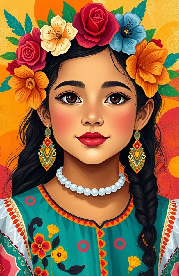 Mexican Girl Wallpaper