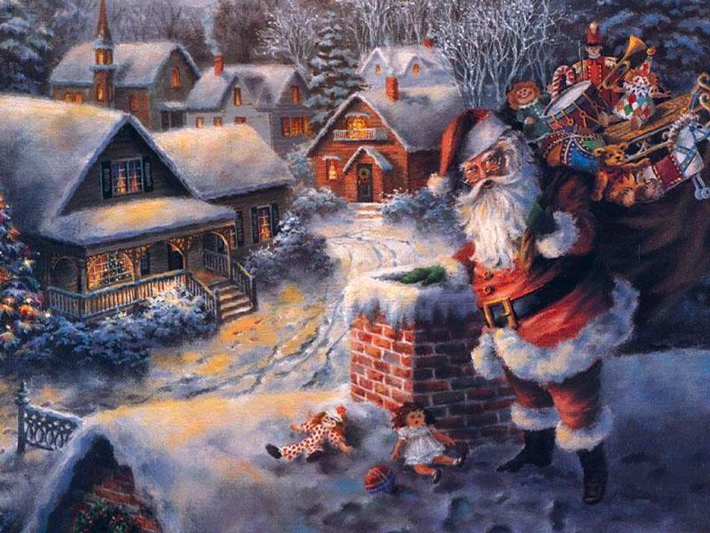 Wallpaper Santa Claus Belletrist And Added Christmas Traditions