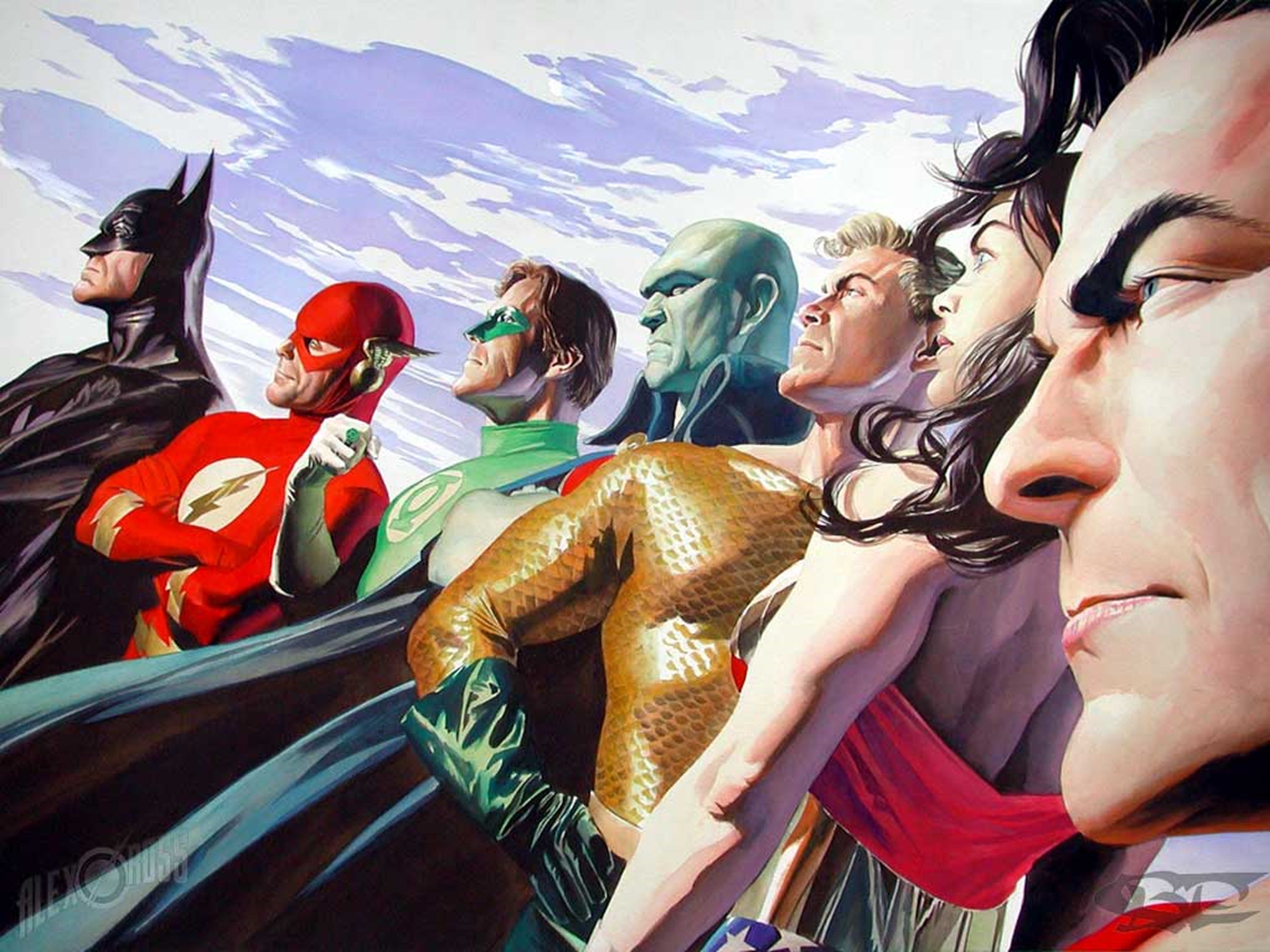Dc comics justice league superheroes comics wallpaper 4000x3000