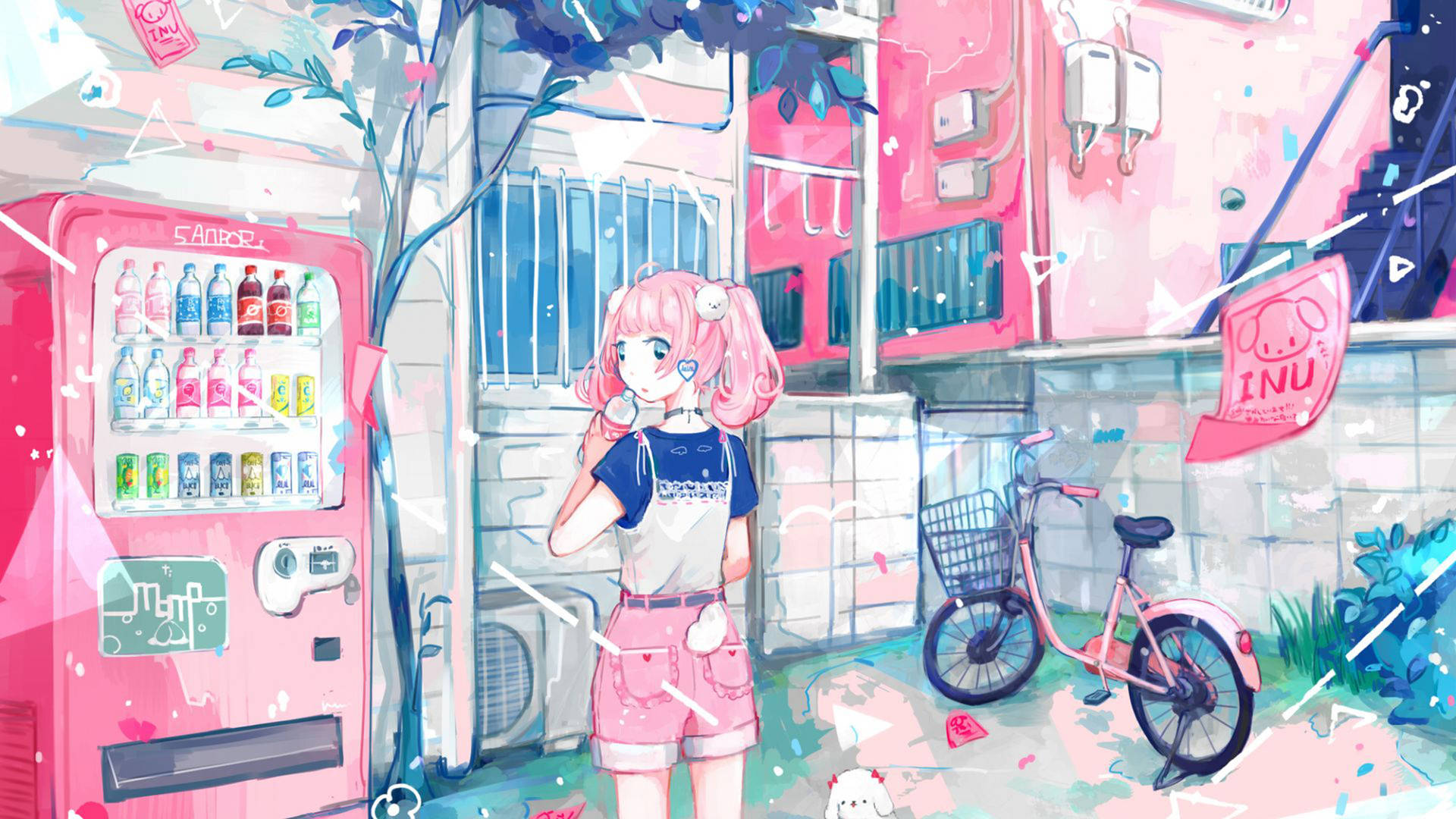 Pink Anime Aesthetic Wallpaper