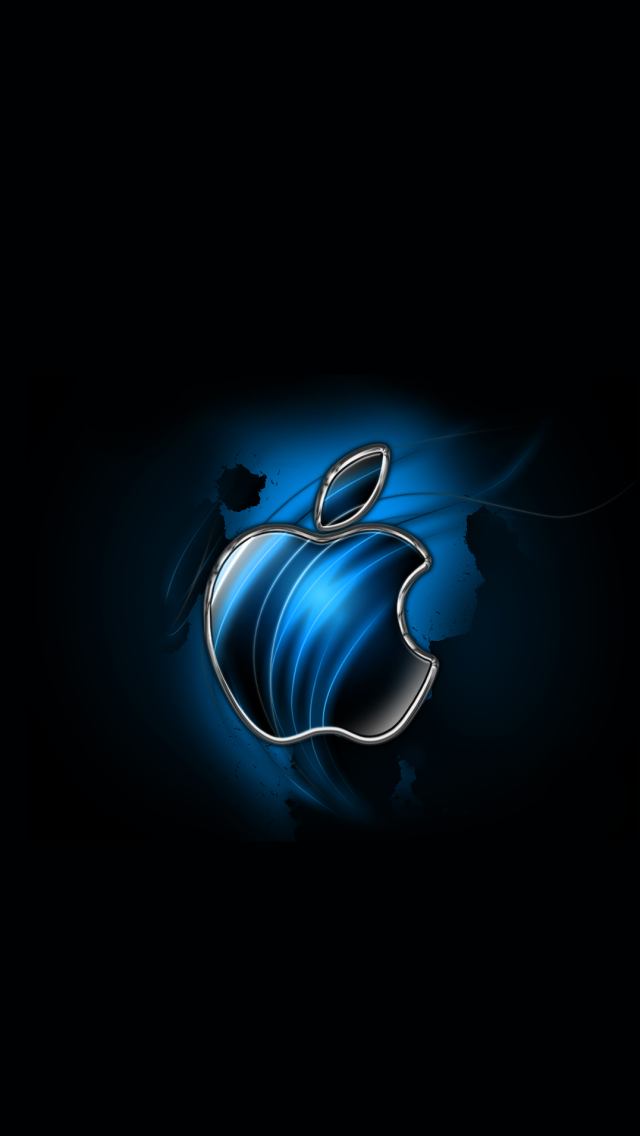 Download Swirly Apple Blue 640 x 1136 Wallpapers   4600943