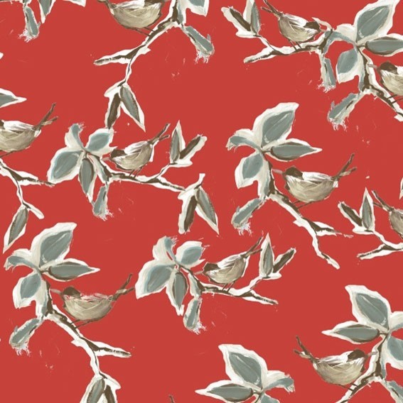 Dwell Wallpaper Carmine Sample Traditional By Walls