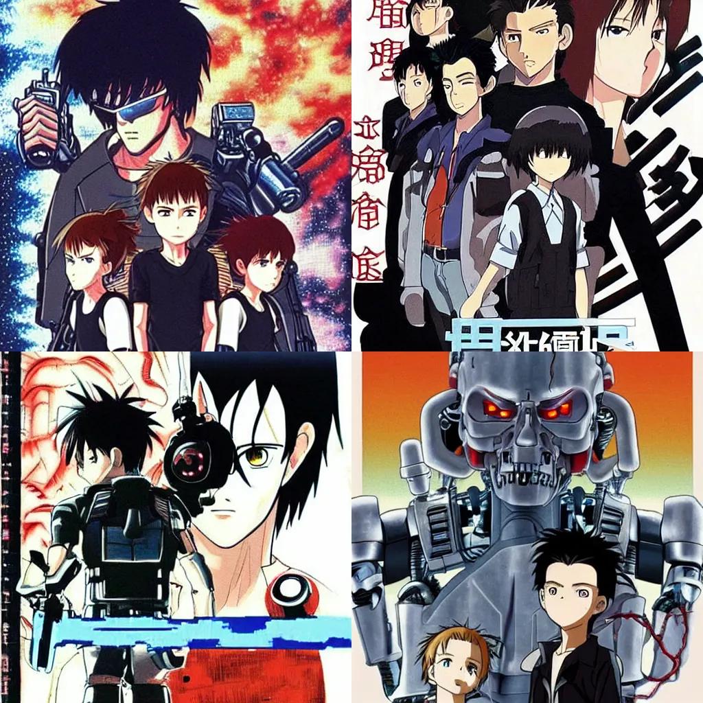 Anime Adaptation of the film Terminator we can see Stable
