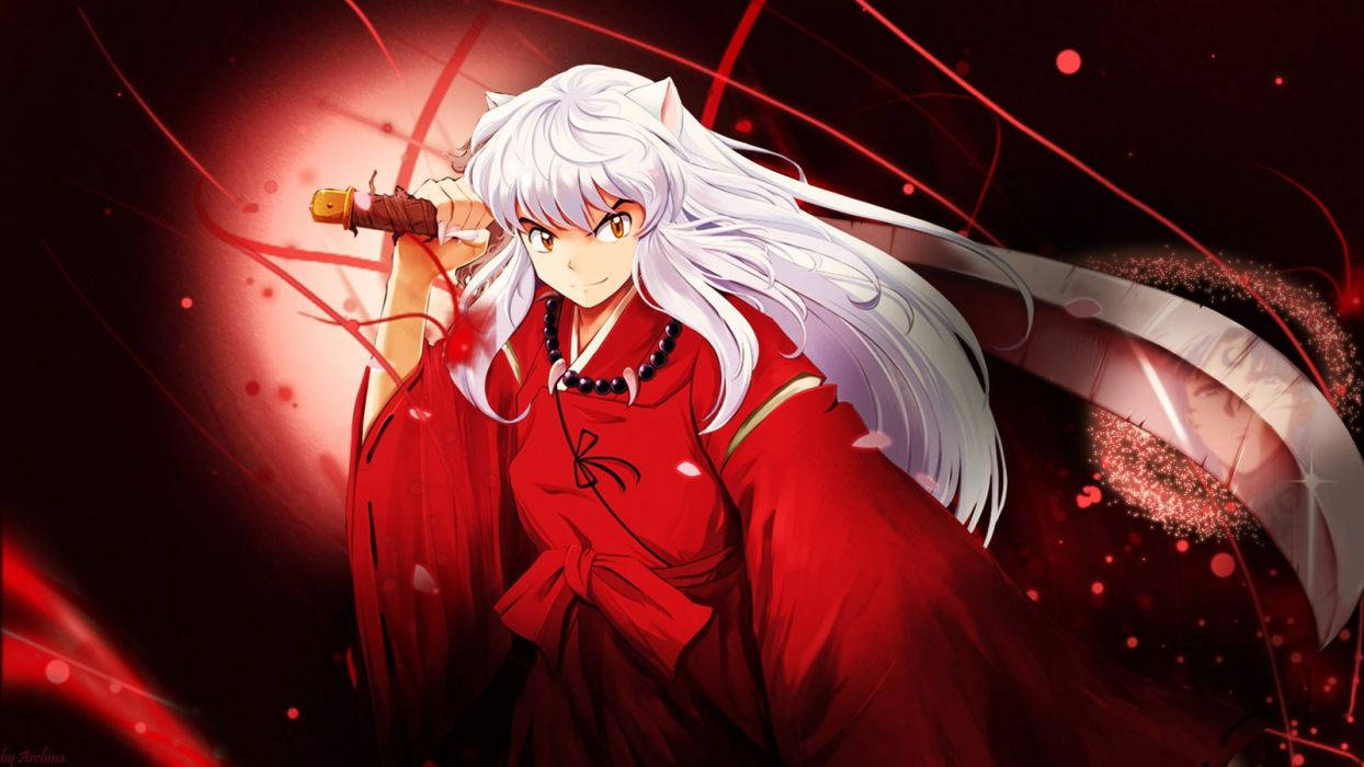 Glowing Red Inuyasha 8wo70zyclgx0b0id Wallpaper